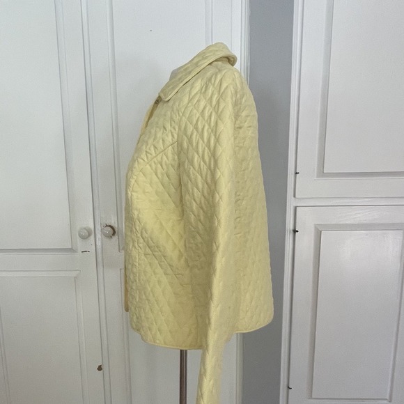 Briggs New York Butter Yellow Quilted Jacket Women's Size Large - Picture 3 of 10